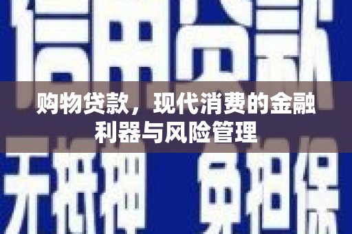 芦洲购物贷款，现代消费的金融利器与风险管理