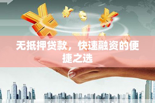 芦洲无抵押贷款，快速融资的便捷之选