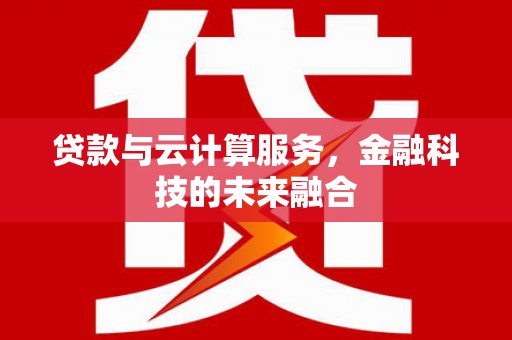 芦洲贷款与云计算服务，金融科技的未来融合