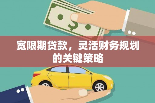 芦洲宽限期贷款，灵活财务规划的关键策略