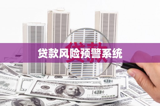 芦洲贷款风险预警系统