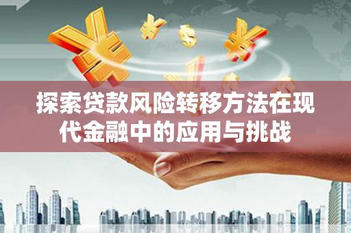 芦洲探索贷款风险转移方法在现代金融中的应用与挑战