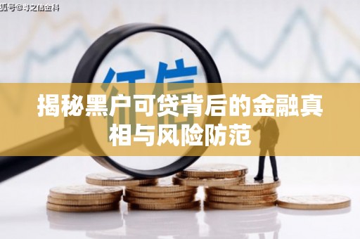 芦洲揭秘黑户可贷背后的金融真相与风险防范