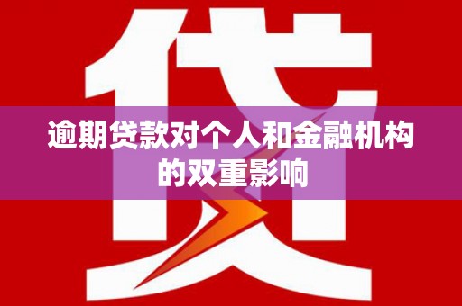 芦洲逾期贷款对个人和金融机构的双重影响