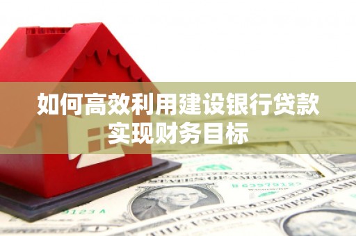 芦洲如何高效利用建设银行贷款实现财务目标