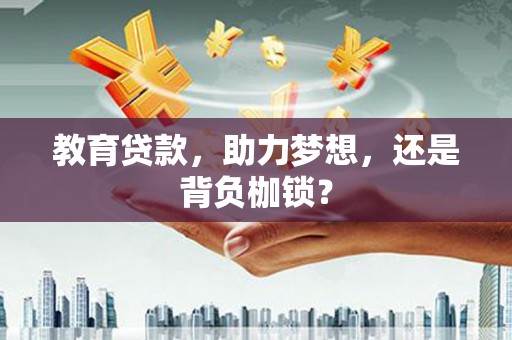 芦洲教育贷款，助力梦想，还是背负枷锁？