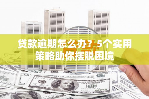 芦洲贷款逾期怎么办？5个实用策略助你摆脱困境