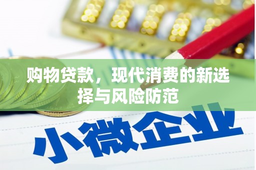 芦洲购物贷款，现代消费的新选择与风险防范