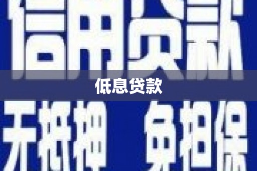 芦洲低息贷款