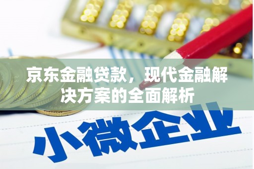 芦洲京东金融贷款，现代金融解决方案的全面解析