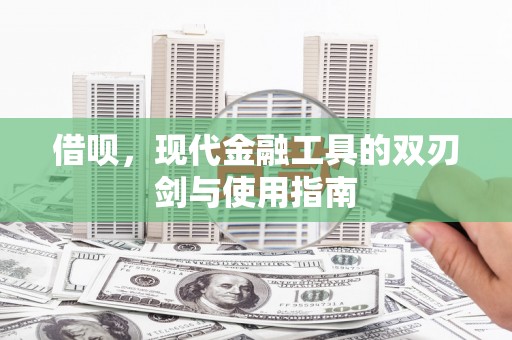 芦洲借呗，现代金融工具的双刃剑与使用指南