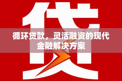 芦洲循环贷款，灵活融资的现代金融解决方案