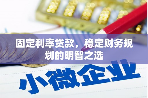 芦洲固定利率贷款，稳定财务规划的明智之选