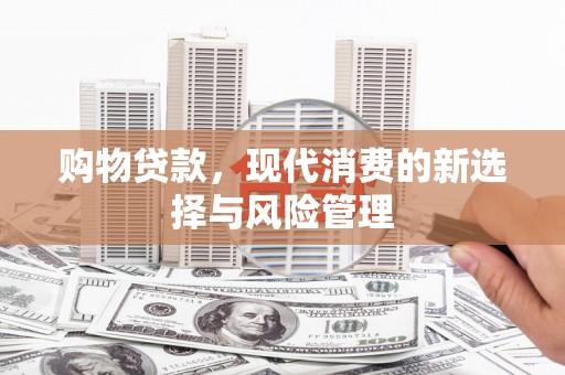 芦洲购物贷款，现代消费的新选择与风险管理