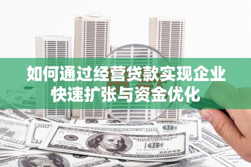 芦洲如何通过经营贷款实现企业快速扩张与资金优化