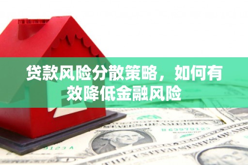 芦洲贷款风险分散策略，如何有效降低金融风险