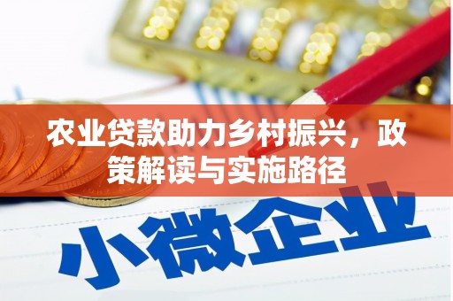 芦洲农业贷款助力乡村振兴，政策解读与实施路径