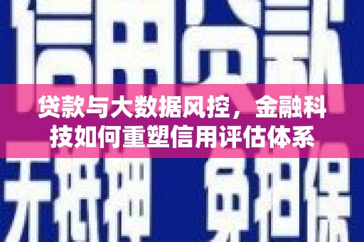芦洲贷款与大数据风控，金融科技如何重塑信用评估体系