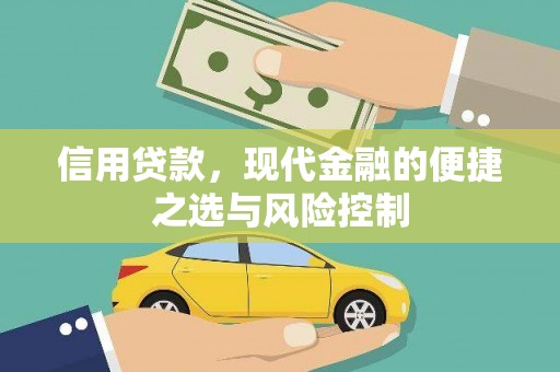 芦洲信用贷款，现代金融的便捷之选与风险控制