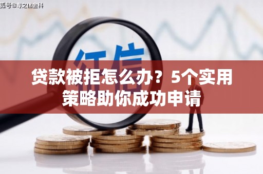 芦洲贷款被拒怎么办？5个实用策略助你成功申请