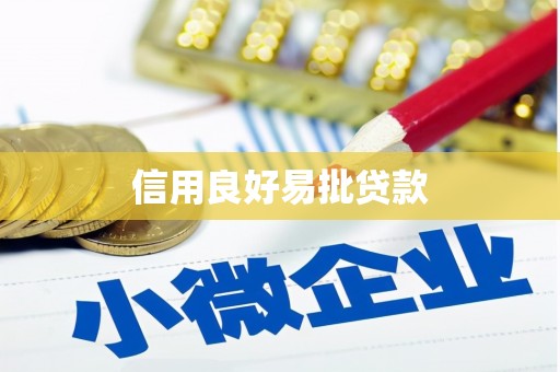芦洲信用良好易批贷款