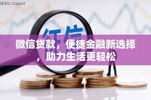 芦洲微信贷款，便捷金融新选择，助力生活更轻松
