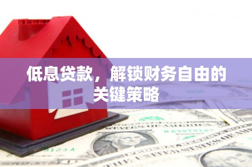 芦洲低息贷款，解锁财务自由的关键策略