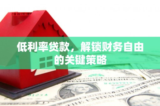 芦洲低利率贷款，解锁财务自由的关键策略