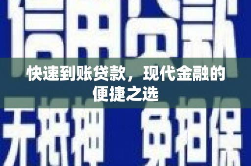 芦洲快速到账贷款，现代金融的便捷之选