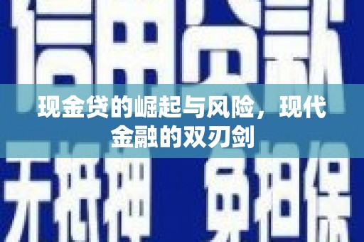 芦洲现金贷的崛起与风险，现代金融的双刃剑
