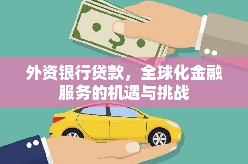 芦洲外资银行贷款，全球化金融服务的机遇与挑战