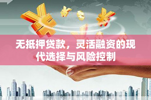 芦洲无抵押贷款，灵活融资的现代选择与风险控制