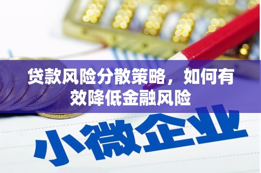 芦洲贷款风险分散策略，如何有效降低金融风险