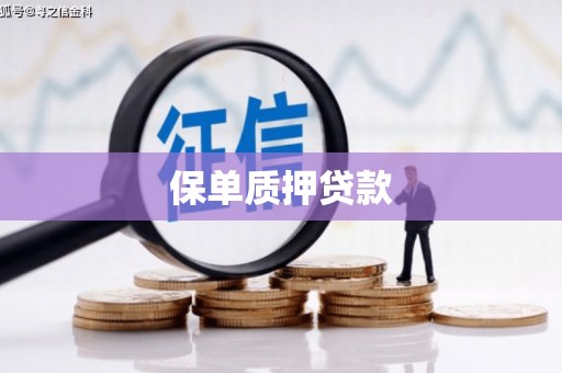 芦洲保单质押贷款
