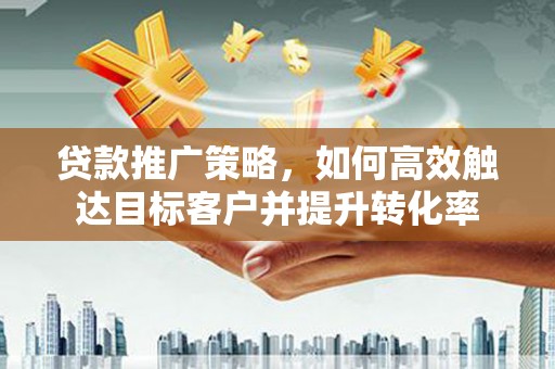 芦洲贷款推广策略，如何高效触达目标客户并提升转化率