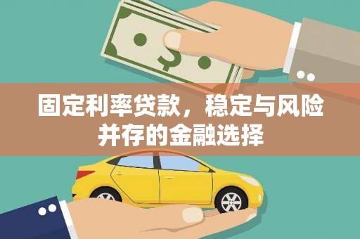 芦洲固定利率贷款，稳定与风险并存的金融选择