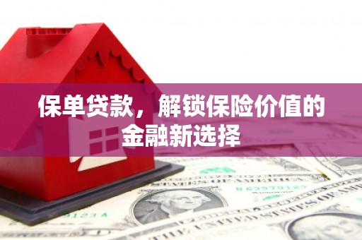 芦洲保单贷款，解锁保险价值的金融新选择
