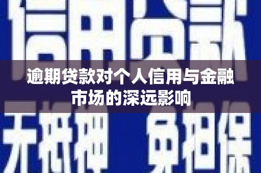 芦洲逾期贷款对个人信用与金融市场的深远影响