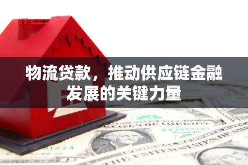 芦洲物流贷款，推动供应链金融发展的关键力量