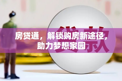 芦洲房贷通，解锁购房新途径，助力梦想家园