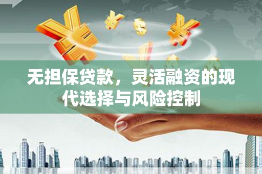 芦洲无担保贷款，灵活融资的现代选择与风险控制