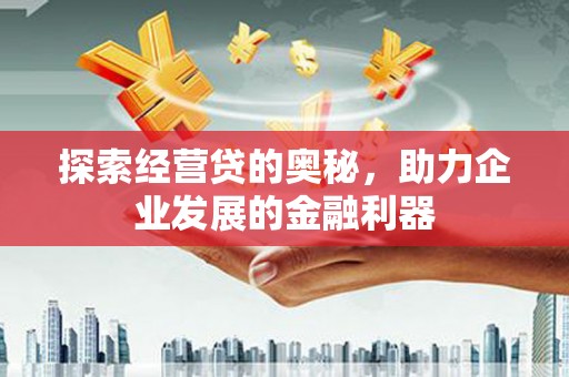 芦洲探索经营贷的奥秘，助力企业发展的金融利器