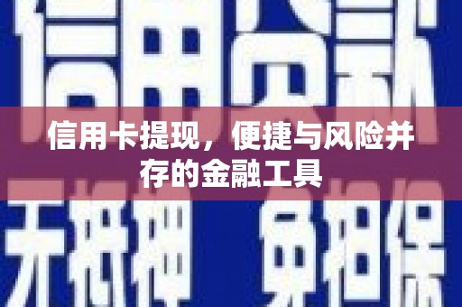 芦洲信用卡提现，便捷与风险并存的金融工具