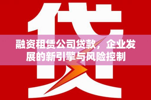 芦洲融资租赁公司贷款，企业发展的新引擎与风险控制
