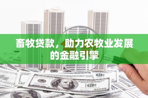 芦洲畜牧贷款，助力农牧业发展的金融引擎