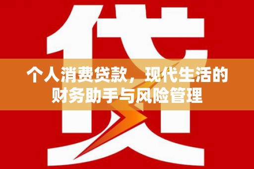 芦洲个人消费贷款，现代生活的财务助手与风险管理