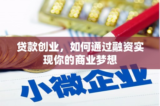 芦洲贷款创业，如何通过融资实现你的商业梦想