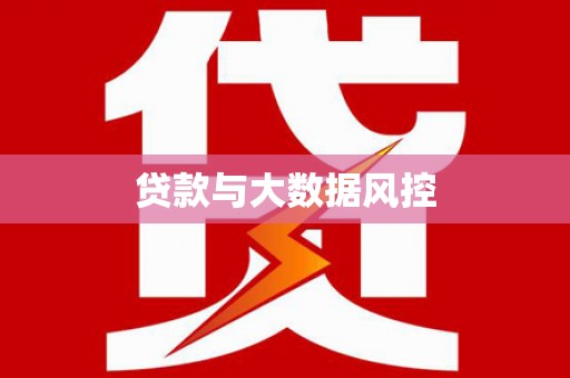 芦洲贷款与大数据风控