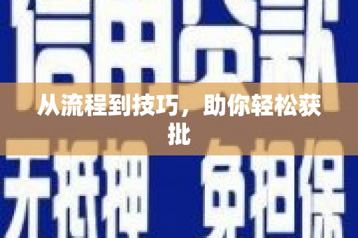 芦洲从流程到技巧，助你轻松获批
