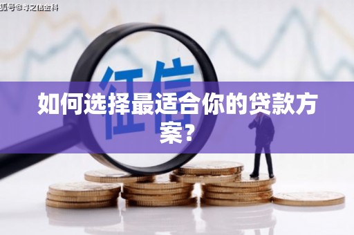 芦洲如何选择最适合你的贷款方案？